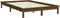 vidaXL - Bedframe - massief - grenenhout - honingbruin - 140x200 - cm