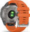Garmin fēnix 6 - Smartwatch - GPS multi-sport met muziek - Grijs (Oranje)
