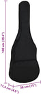 vidaXL - Gitaartas - voor - 4/4 - klassieke - gitaar - 100x37 - cm - stof - zwart