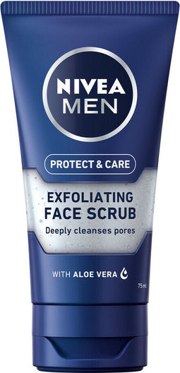 NIVEA MEN Protect & Care - Face Scrub - Exfoliant Gel - 75 ml
