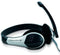 Conceptronic Chatstar - Stereo Headset - Comfortabele hoofdtelefoon met afstandsbediening - Zwart Zilver