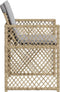 vidaXL - Tuinstoelen - 4 - st - met - kussens - poly - rattan - gemengd - beige