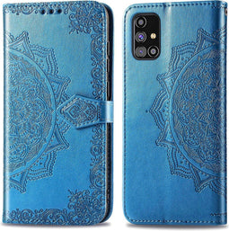 iMoshion Hoesje Geschikt voor Samsung Galaxy M31s Hoesje Met Pasjeshouder - iMoshion Mandala Bookcase - Turquoise
