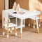 SoBuy KMB113-W - Kindertafelset - 2 Stoelen - Wit