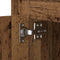 vidaXL - Nachtkastje - met - LED-verlichting - in - Oude - Hout - 44x34,5x45 - cm