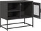 vidaXL - Tv-meubel - 68x39x60,5 - cm - staal - zwart