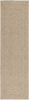 vidaXL - Vloerkleed - ZIZUR - beige - binnen - en - buiten - 80x250 - cm - jute - look