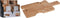 Excellent Houseware Borrelplank/kaasplank - speels model - bamboe hout - 29 x 15 cm - serveerplank