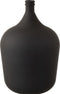 J-Line vaas Karaf - glas - mat zwart - 56 cm hoog
