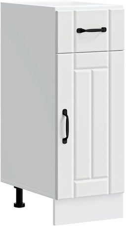 vidaXL - Keuken - onderkast - Lucca - bewerkt - hout - wit