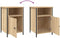 vidaXL - Nachtkastje - 40x42x60 - cm - bewerkt - hout - sonoma - eikenkleurig