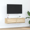 vidaXL - TV-kast - Sonoma - Eiken - 100x31x25,5 - cm - Bewerkt - Hout