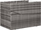 vidaXL - Ligbed - met - kussen - poly - rattan - grijs