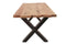 Feel Furniture - 200x100 Eettafel - Massief Boomstamblad Eiken - Constructed oak - 5 cm dik - Twin U Frame