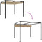vidaXL - Prieel - met - uittrekbaar - dak - 3x3 - m - staal - taupe