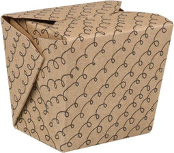 DEPA® Bak - Kraftkarton/PE - 200ml - 8oz - oosters minibakje - 70x55x63mm - bruin/zwart - 50 stuks