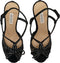 GUESS Adalet - Dames Pump - Peeptoe met strik en glitters - Zwart - Maat 36