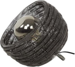 Tafellamp Ø25 coil - Zwart nikkel