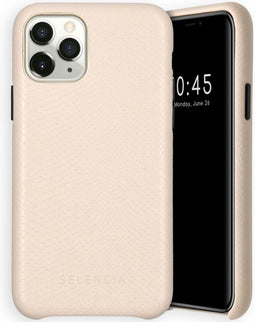 Selencia Hoesje Geschikt voor iPhone 11 Pro Hoesje - Selencia Gaia Slang Backcover - Wit