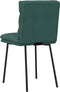vidaXL - Eetkamerstoelen - 2 - st - fluweel - donkergroen