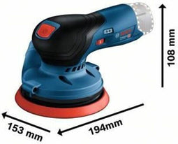 Bosch GEX 12V-125 - Excentrische schuurmachine - 125 mm schuurplateau - 1,0 kg (1 stuk)