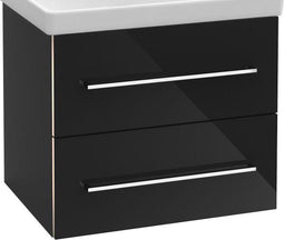 Villeroy & Boch Avento - Wastafelonderkast 760x520x447 - 2 lades - Crystal White