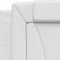 vidaXL - Hoofdbordkussen - 80 - cm - kunstleer - wit