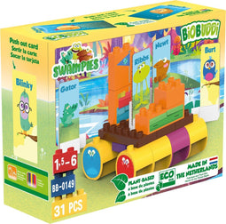 BiOBUDDi Swampies - SwampRaft - 31 delig - Past op Duplo !! - Jongens en Meisjes - Speelgoed - Kerst Cadeau Tip !!