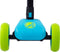 AMIGO Twister 3-Wiel Step - Kinderstep Opvouwbaar - In hoogte verstelbaar - Voetrem - Vanaf 3 jaar - Jongens / Meisjes - Blauw/Lime