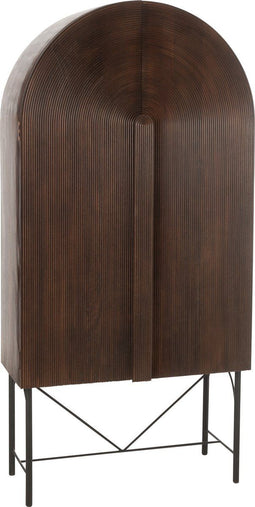 J-Line rek Aura Mango - hout/metaal - bruin