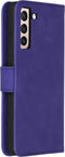 iMoshion Hoesje Geschikt voor Samsung Galaxy S21 Hoesje Met Pasjeshouder - iMoshion Uitneembare 2-in-1 Luxe Bookcase - Paars