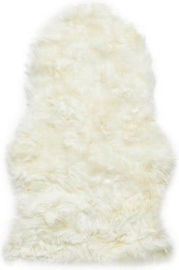 Lifa Living - Schapenvacht - Crème - ca. 95 x 60 x 5 cm - 100% Natuurlijk Schapenwol - Kleedje -