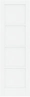 vidaXL - Interne - Deur - 'ORKDAL'Wit - 61x198,5x4 - cm - Massief - Vurenhout