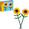 LEGO Zonnebloemen - Botanical Collection - Bouwset met 2 zonnebloemen - 25 cm hoog