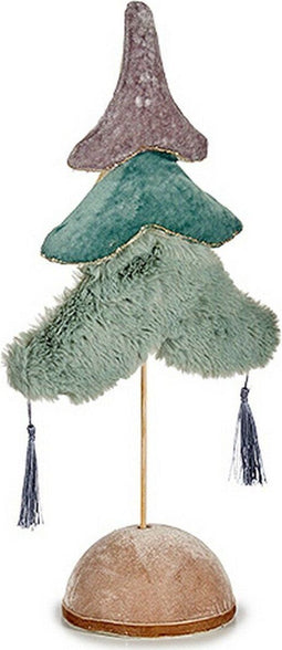 Kerstboom Multicolour Ziverachtig Hout Turkoois Polyester (12 x 43 x 22 cm)