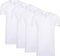 Cappuccino Italia 4-Pack T-shirts - Heren V-Hals Extra Lang - Wit (4-pack)