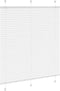vidaXL - Plissé - rolgordijn - 115x150 - cm - stofbreedte - 114,4cm - polyester - wit