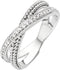 TI SENTO Dames Ring - 925 zilver - Zirconia wit - Maat 17.25 mm / maat 54 - 12020ZI