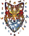 UNIDRAGON Houten Puzzel Voor Volwassenen Dier - Vurige Vos - 197 stukjes - Medium 22x32 cm