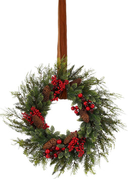 House of Seasons Kerstkrans - Ø50 cm - Rood