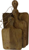 Snijplanken - Naturel - Mangohout - Set van 3