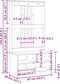 vidaXL - Halboom - SANDENS - 87x40x159,5 - cm - massief - grenenhout
