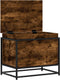 vidaXL - Opbergbox - met - deksel - 60x40x51,5 - cm - bewerkt - hout - gerookt - eiken