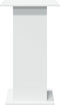 vidaXL - Bartafel - met - opbergruimte - 60x60x102 - cm - bewerkt - hout - wit