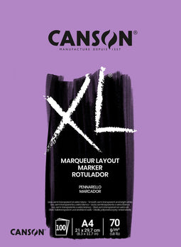 Canson XL Marker - Tekenblok A4 - 70 g - 100 vel - Wit