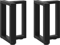 vidaXL - Salontafelpoten - 2 - st - T-vormig - 38x25x(42-43) - cm - staal - zwart