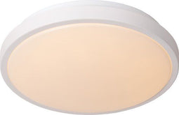 Lucide DASHER - Plafonnière - LED 1x12W 2700K - Ø 29,3 cm - IP44 - Beweging & dag/nacht sensor - Wit