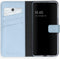 Selencia Samsung Galaxy S21 - Bookcase Echt Leer - 3 Pasjeshouder - Lichtblauw