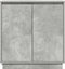 vidaXL - Dressoir - met - LED - in - Beton - Grijs - 71x34,5x75 - cm - van - Geengineerd - Hout