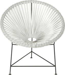 J-Line stoel Acapulo - rotan/metaal - wit